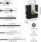 28mm Quartz Long Shaft Clock Movement Kit - DIY Wall Clock Mechanism with 1-1/10 Inch Shaft, 2 Pairs of Hands, Replacement Clock Repair Kit